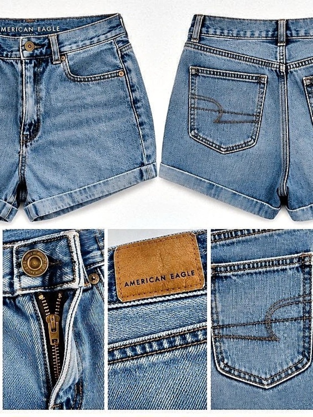 American Eagle Denim Jean Shorts in Blue Size 4